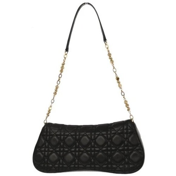 Christian Dior Black Lambskin Cannage Evening Baguette Handbag MA-0051 136132 - Picture 2 of 10